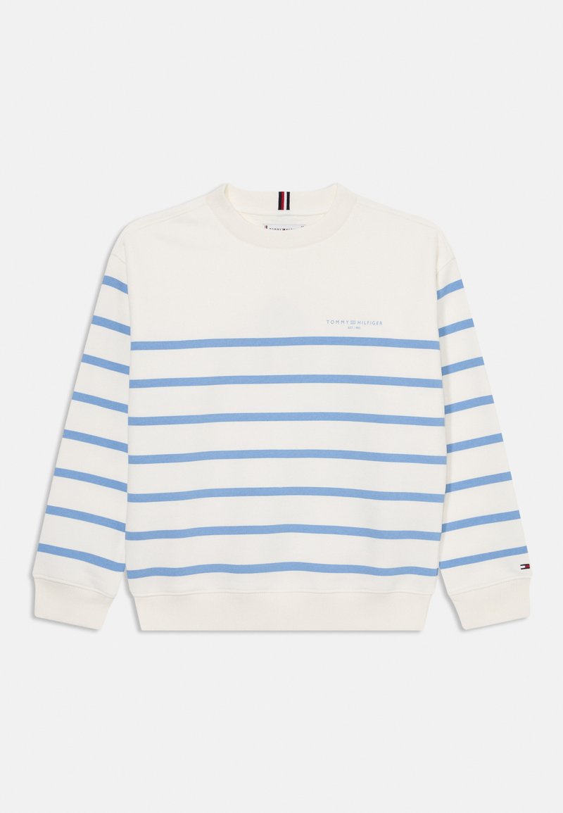 Tommy Hilfiger - MINI CORP STRIPE CREW NECK UNISEX - Sudadera - ivory, Ampliar