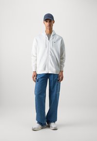 Tommy Jeans FLAG ZIP THRU - Hoodie - ancient white