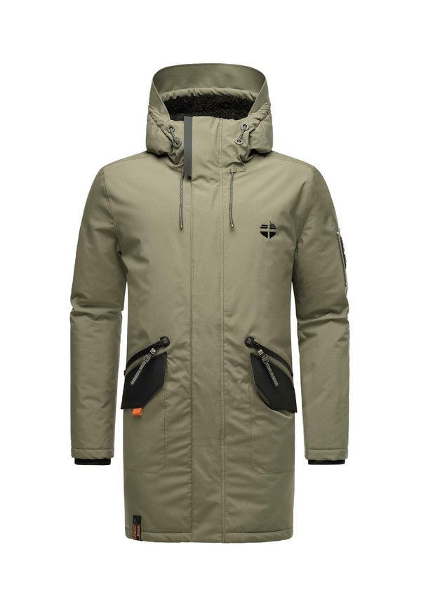 Wintermantel - dusty olive