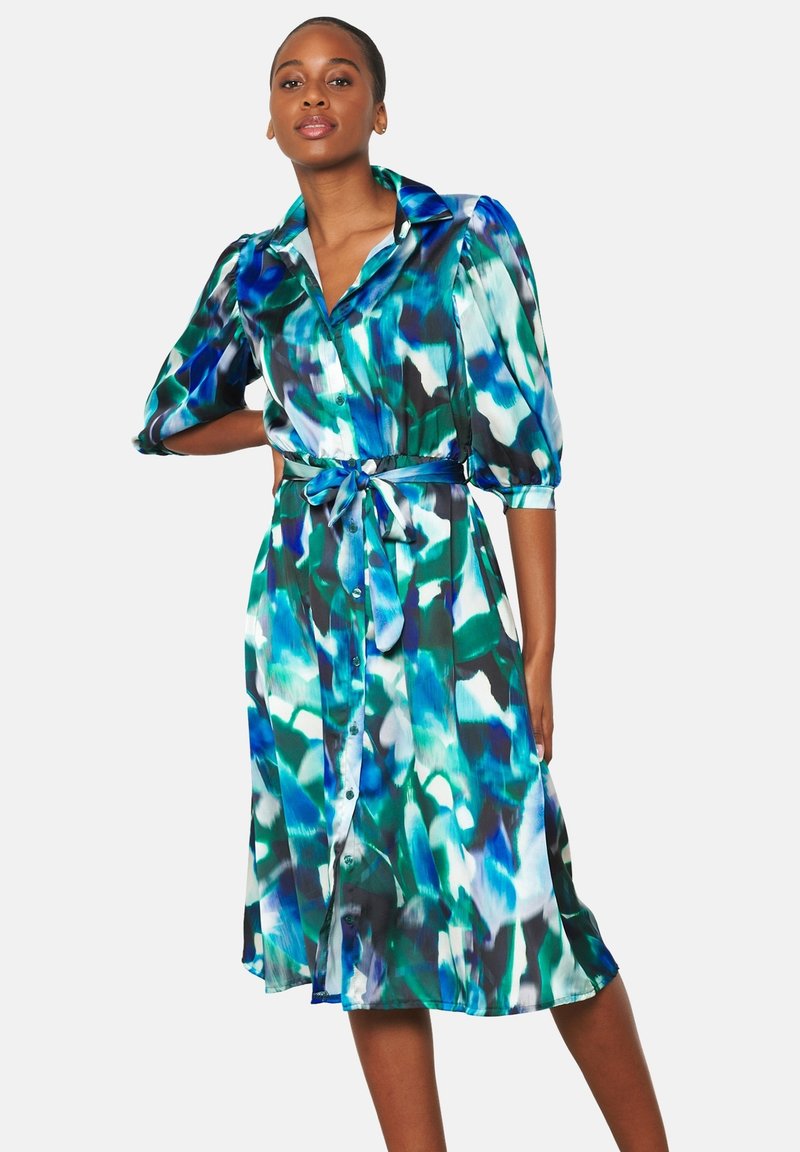 LolaLiza WITH BLURRY - Shirt dress - blue faience