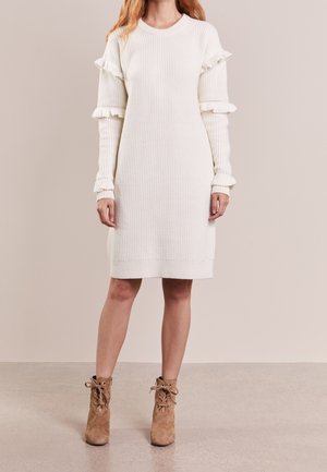 Gebreide jurk - off-white