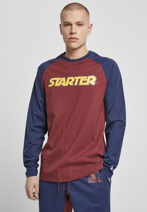 Starter STARTER RAGLAN LONGSLEEVE - Pitkähihainen paita - port/darkblue