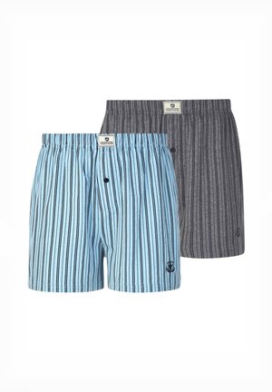 2ER PACK THURE - Boxershorts - hellblau/dunkelgrau