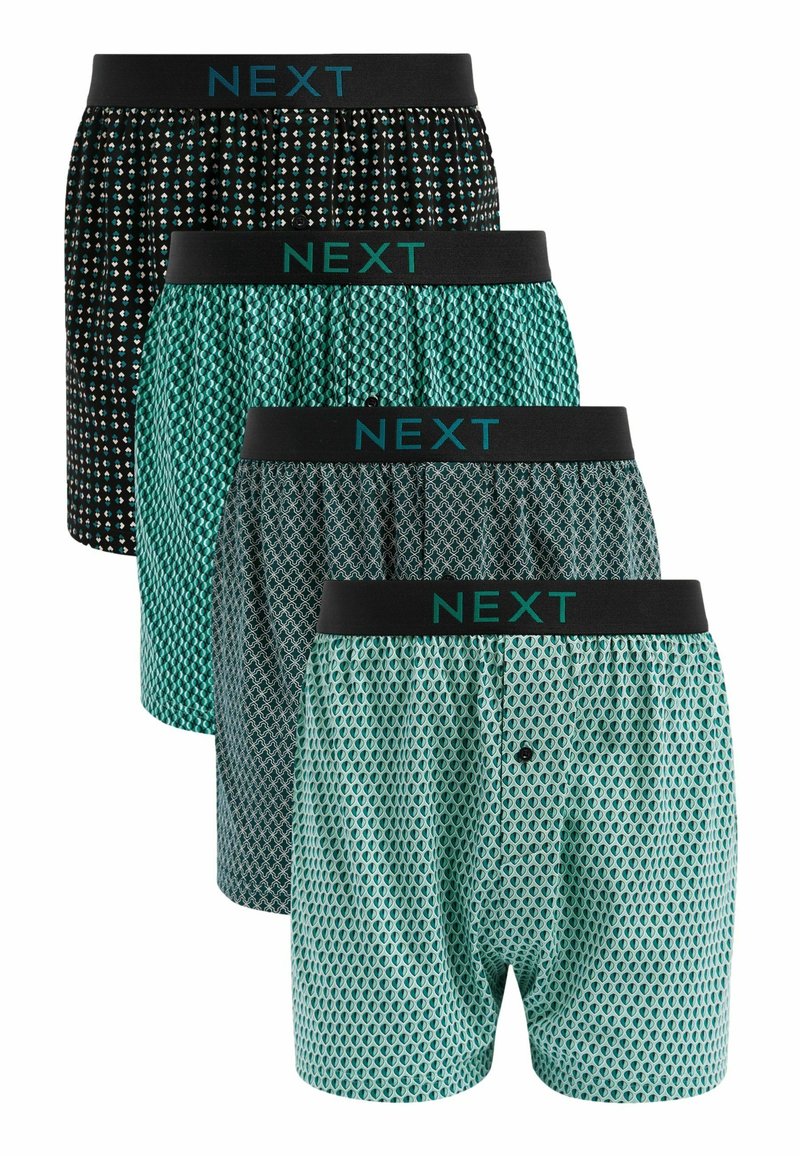 Next 4-PACK - Bokseriai - blue geo pattern