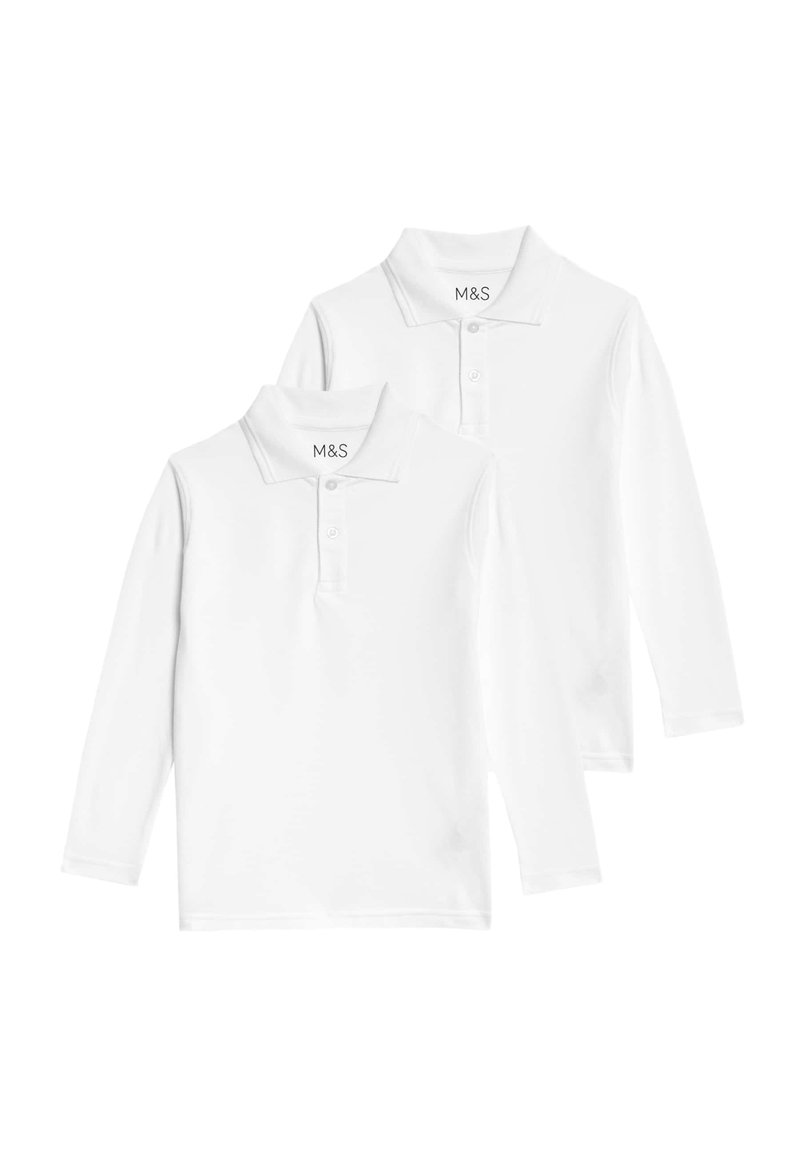 Marks & Spencer 2PK UNISEX - Poloshirt - white