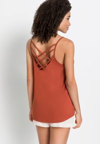 LASCANA SPAGHETTI - Top - rostrot