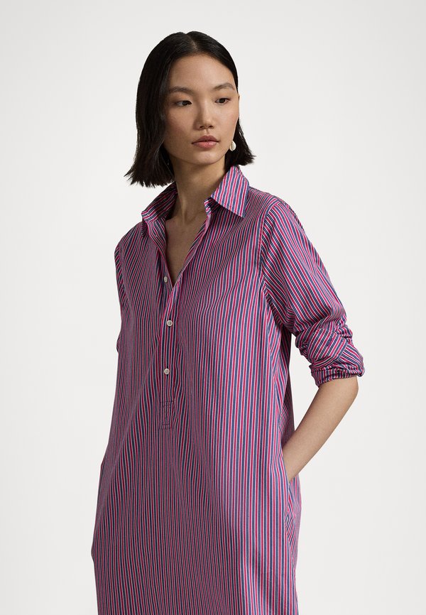 STRIPED COTTON SHIRTDRESS - Shirt dress
