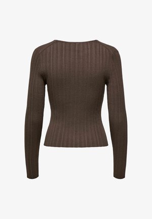 ONLY, CARDIGAN ONLBREE CARDIGAN - Vest - chocolate martini