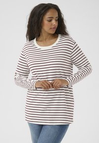 Kaffe Curve WINNI - T-shirt à manches longues - ant white/windsor stripe