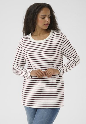 Kaffe Curve WINNI - T-shirt à manches longues - ant white/windsor stripe
