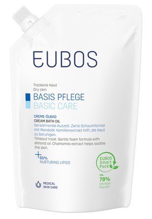 BASIS PFLEGE CREME-ÖLBAD, NACHFÜLLBEUTEL - Moisturiser - transparent
