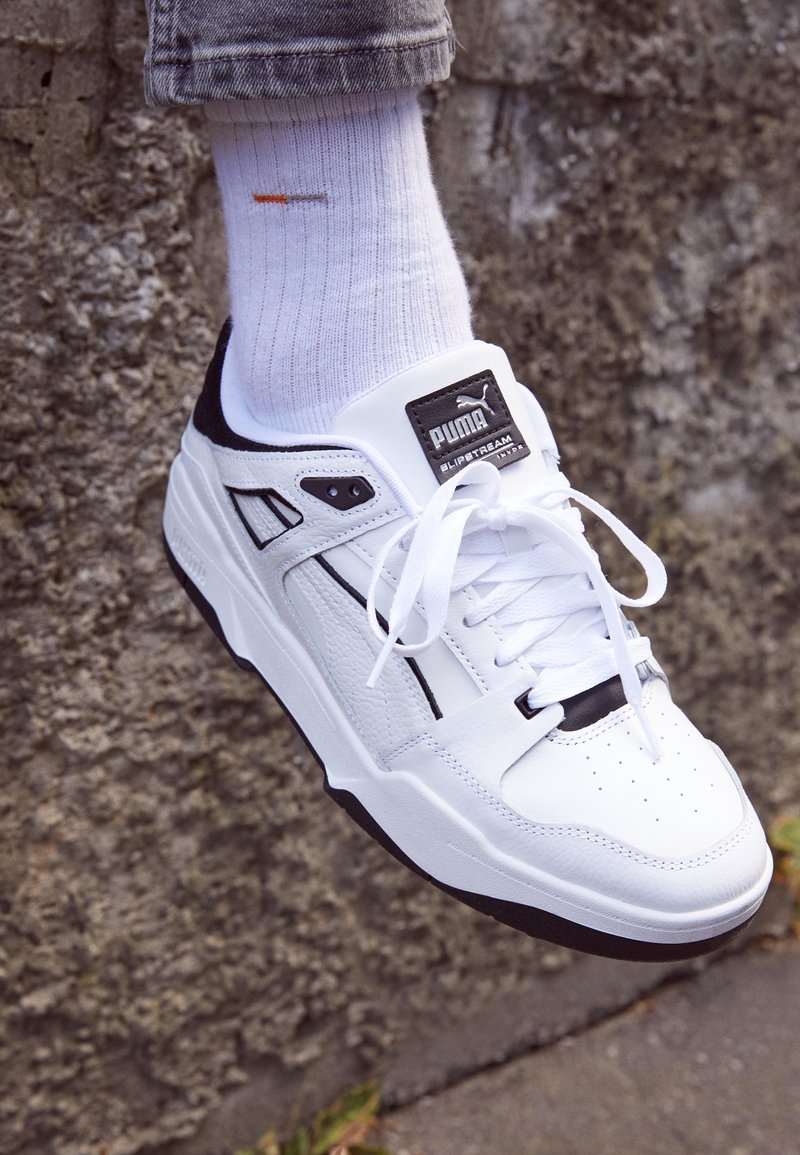 Puma SLIPSTREAM UNISEX - Sneaker low - white/black/weiß - Zalando.de