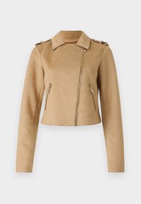 Faux leather jacket - beige