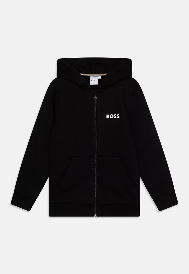 BOSS Kidswear Sweater met rits zwart