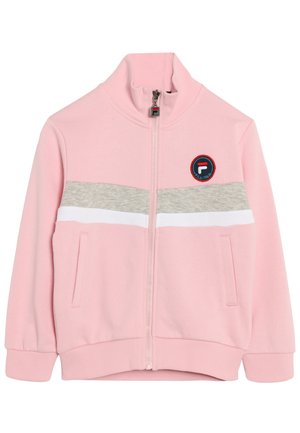 Sudadera con cremallera - pink mist-light grey melange