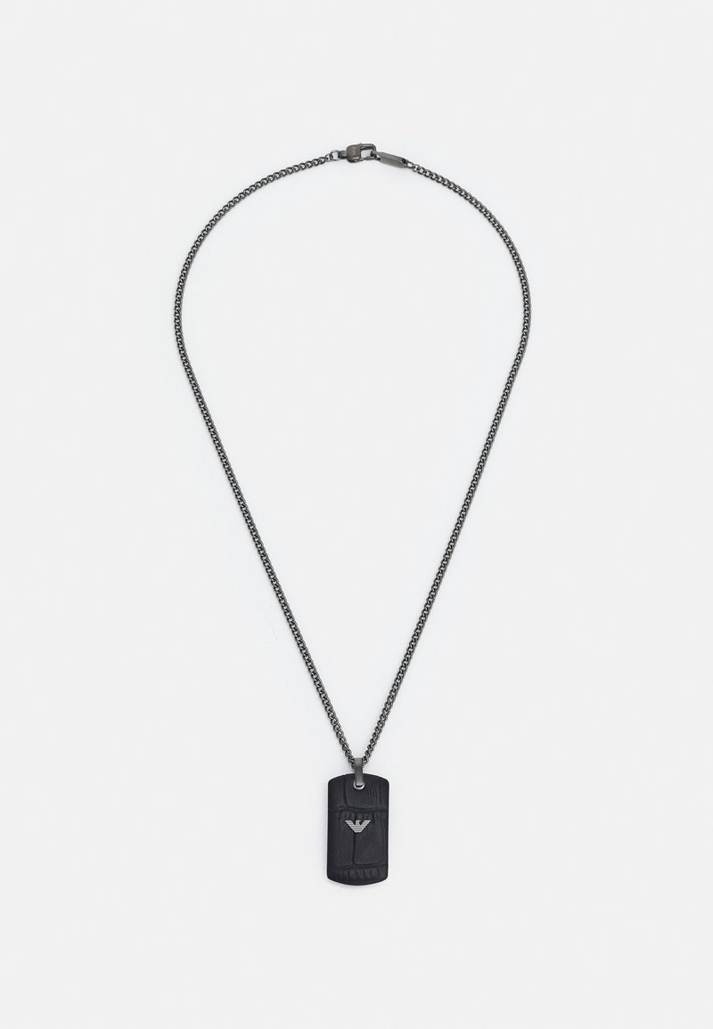 Emporio Armani FASHION Necklace gunmetal Zalando.co.uk