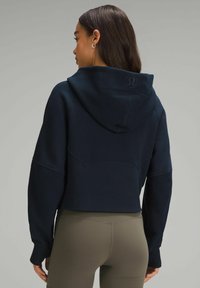 lululemon SCUBA OVERSIZED HALF-ZIP - Jersey con capucha - true navy