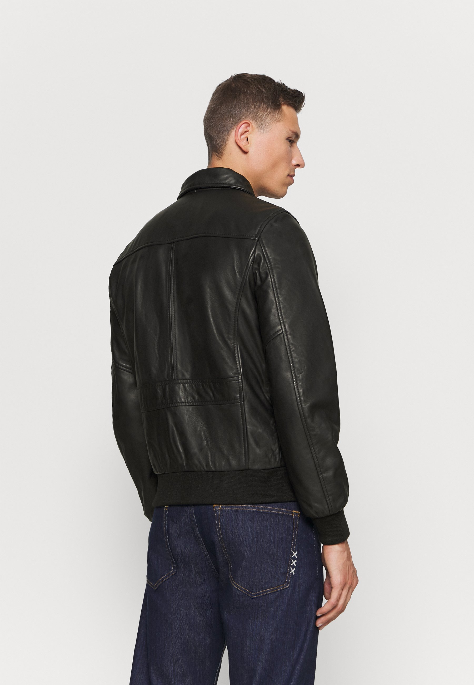 Schott Skinnjakke black Zalando.no Schott Skinnjakke black Zalando.no