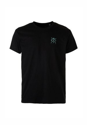 UNISEX LOGO BACK PALM - T-shirt print - black