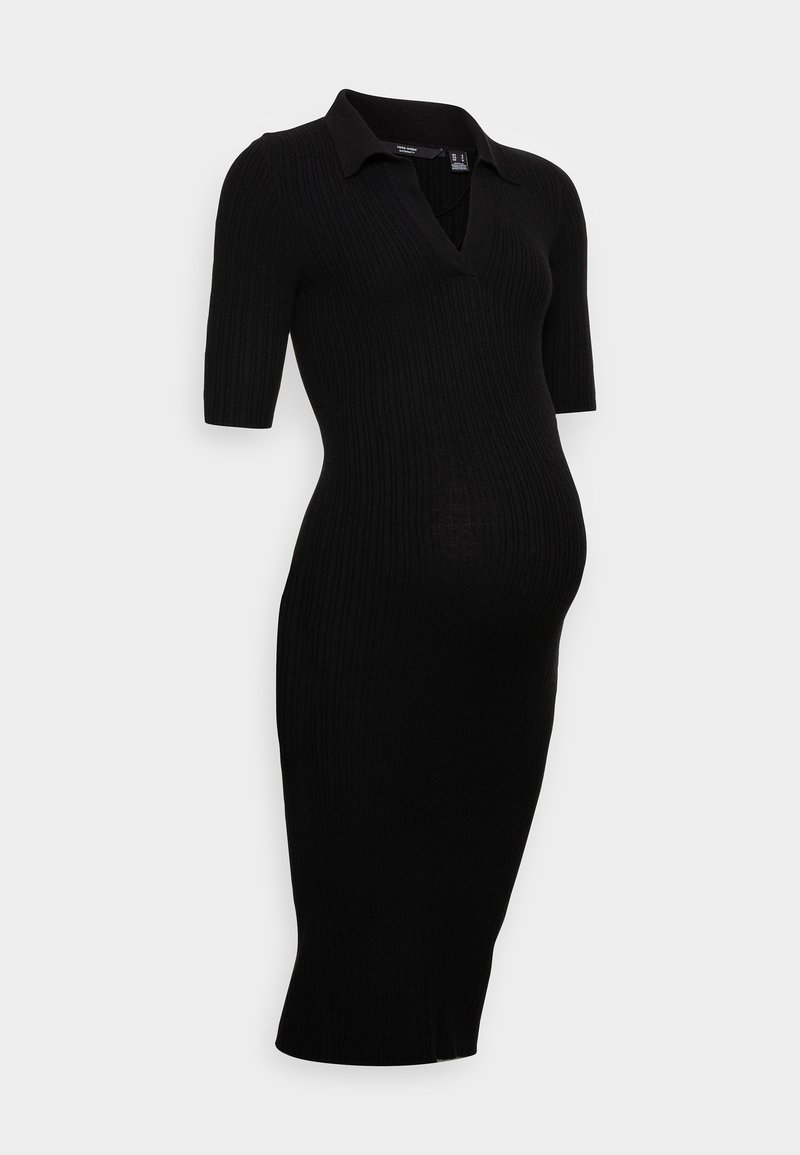 Vero Moda Maternity Damen Shirt Kleid - Vmmvica Kurzarm Mit Mandarin Kragen