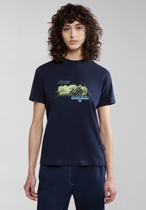 S-YUKON W - Camiseta estampada - blu marine