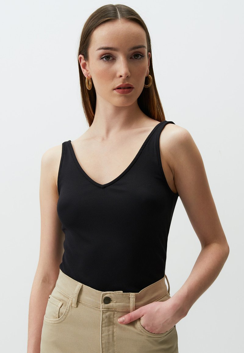 Jimmy Key V NECK SLEEVELESS - Top - black