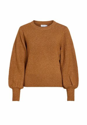 VILA, VIMALU O-NECK L/S PULLOVER/KA - Pullover - argan oil