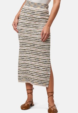 zero MIT STREIFEN - Pencil skirt - creamnature