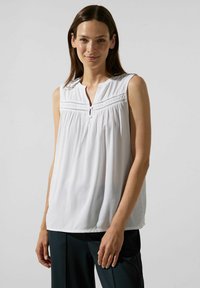 Street One MIT HÄKELDETAIL - Blusa - weiß