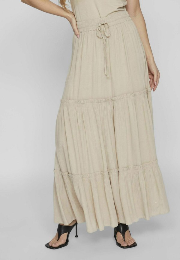 VIMESA MAXI SKIRT - Maxirock - feather gray