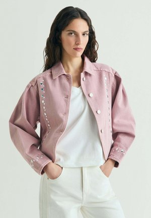 STUDS - Chaqueta vaquera - light pink
