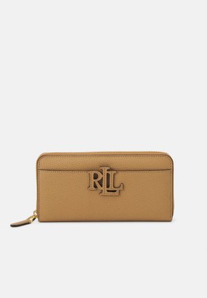 PEBBLED LEATHER CONTINENTAL WALLET - Wallet - light brown