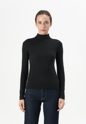 Langærmet T-shirt - black