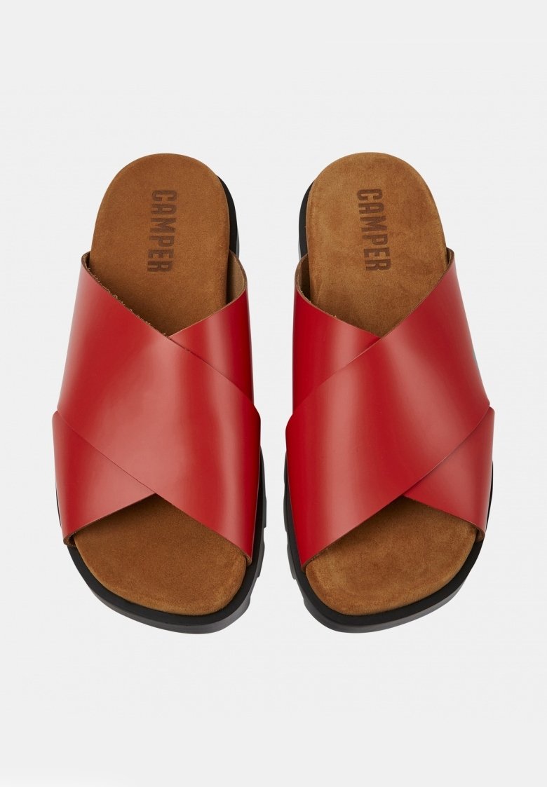 Damen Sneaker | Camper BRUTUS Pantolette flach rot - XX21975 Damen Sneaker | Camper BRUTUS Pantolette flach rot - XX21975