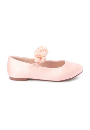 STAIN RESISTANT CORSAGE FLOWER OCCASION SHOES WIDE FIT G - Balerinos stiliaus laivutės - pink