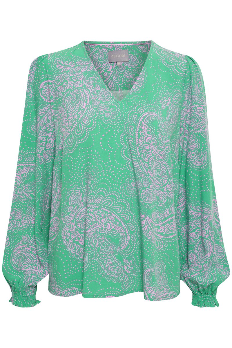 culture Blouse lichtgroen