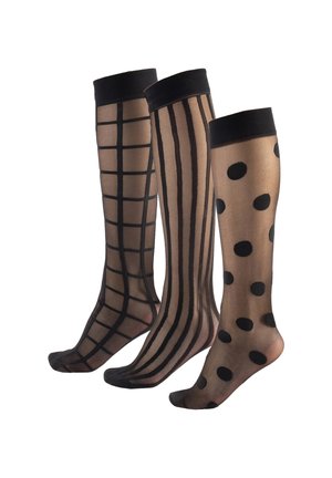 3 PACK - Calzettoni - black