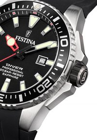 Festina Uhr silberfarben/schwarz Zalando