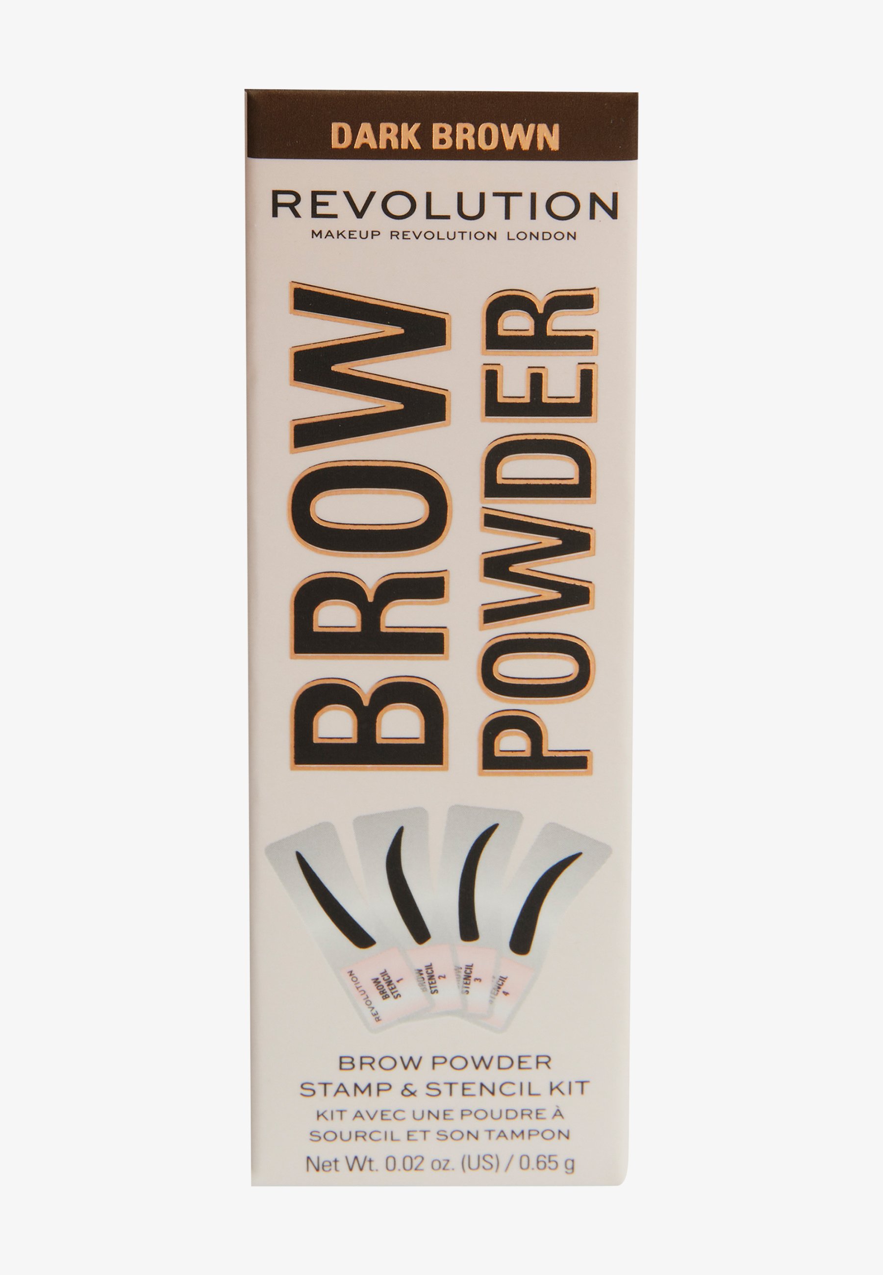 Revolution Pro Duo Augenbrauenpuder – Dunkelbraun, 2 Farbtöne Für Natürliche Brauen