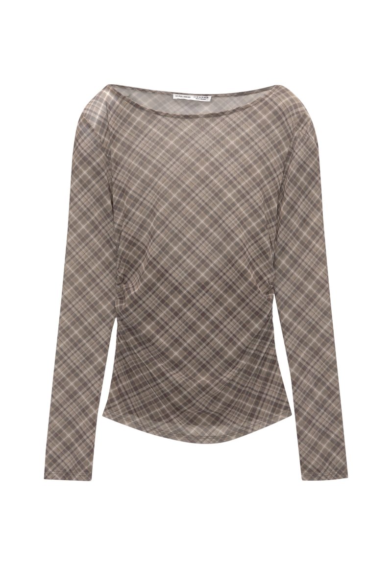 PULL&BEAR Longsleeve gemêleerd bruin PULL&BEAR Longsleeve gemêleerd bruin