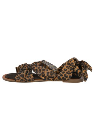 Sandalias tobilleras - leopardo