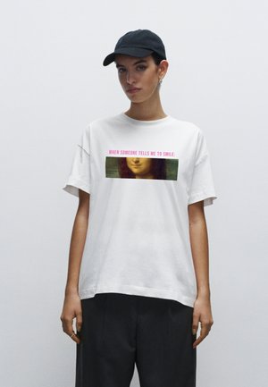 Print T-shirt - white