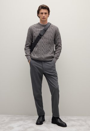 REGULAR - Broek - grey marl