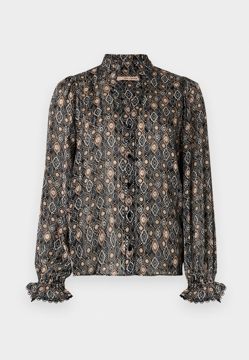Rue de Femme Overhemdblouse zwart Rue de Femme Overhemdblouse zwart