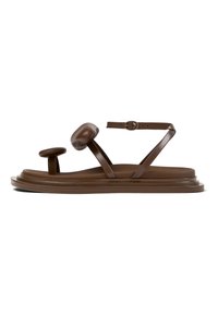 Sandales tongs - mittelbraun
