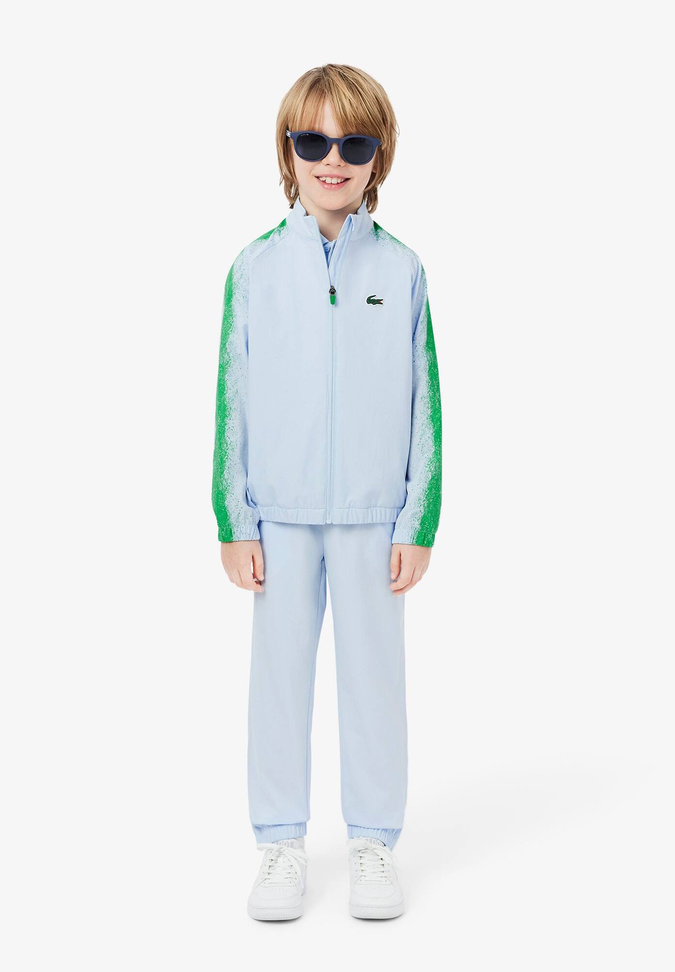 Lacoste PERFORMANCE DIAMOND WEAVE TAFFETA - Tracksuit - rill