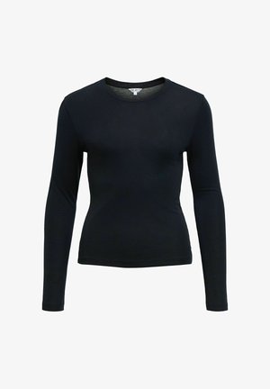 Object, LONG SLEEVED TOP FITTED - Maglietta a manica lunga - black