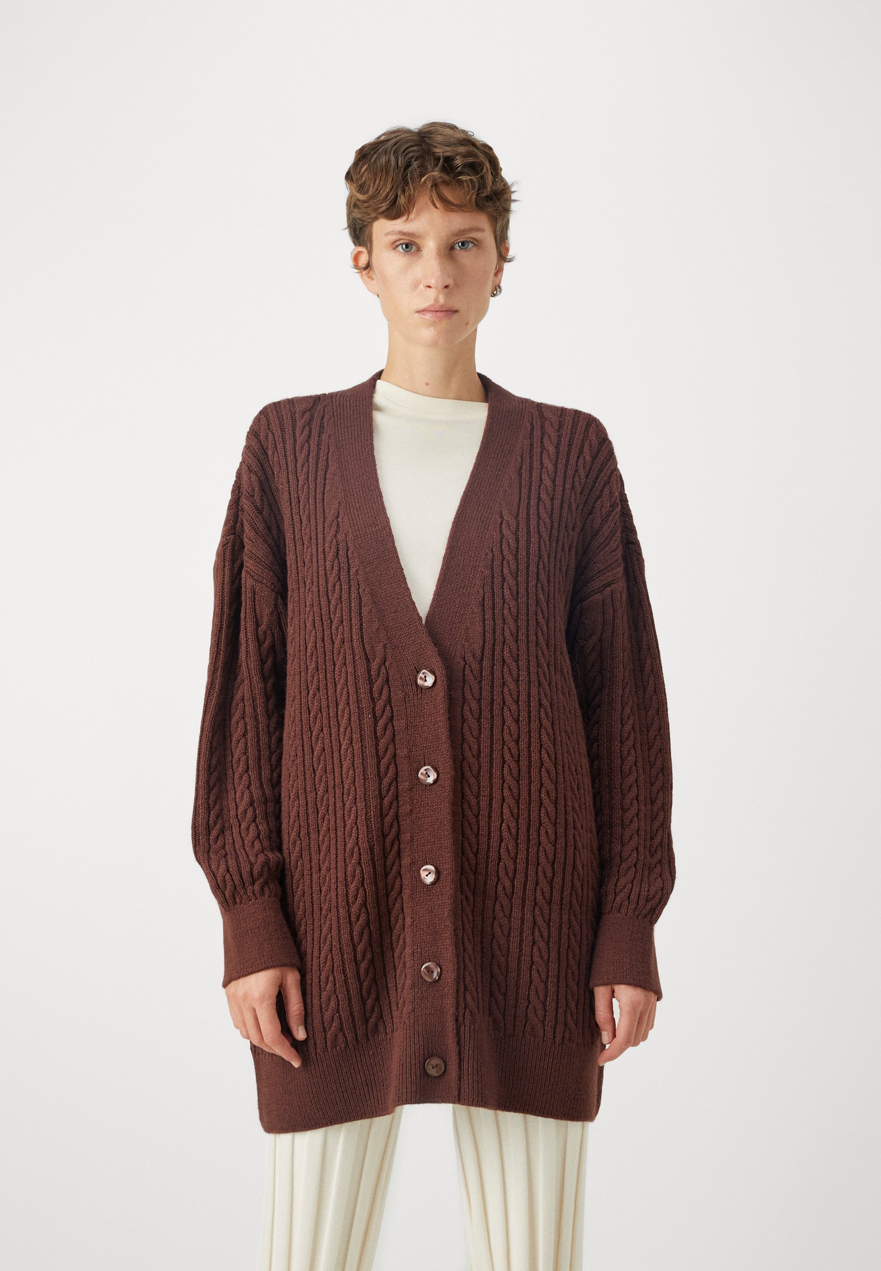 ONLY Onlnaomi L/S Cardigan SWT, decadent chocolade, L