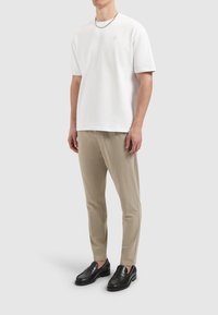 Pure Path REGULAR FIT SMART  - Trousers - taupe
