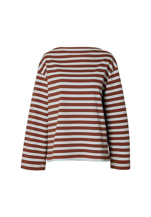 Selected, Long Sleeved Boatneck - T-shirt à manches longues - cherry mahogany